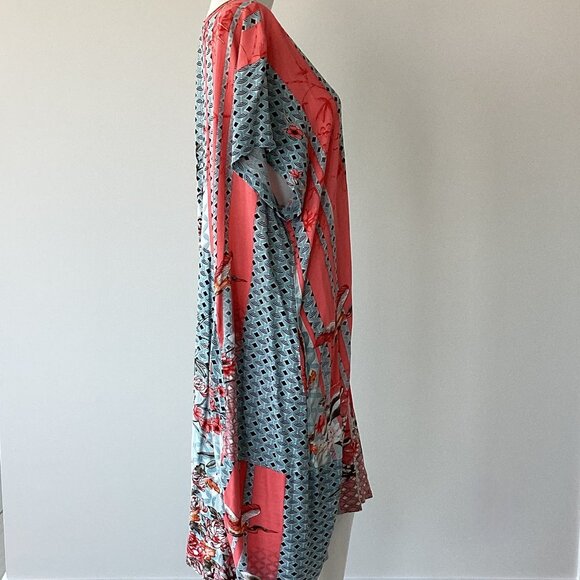 Asian Floral Print Dress - Picture 5 of 7